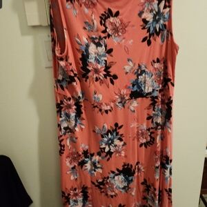 Super figure flattering empire waist front knot in peach